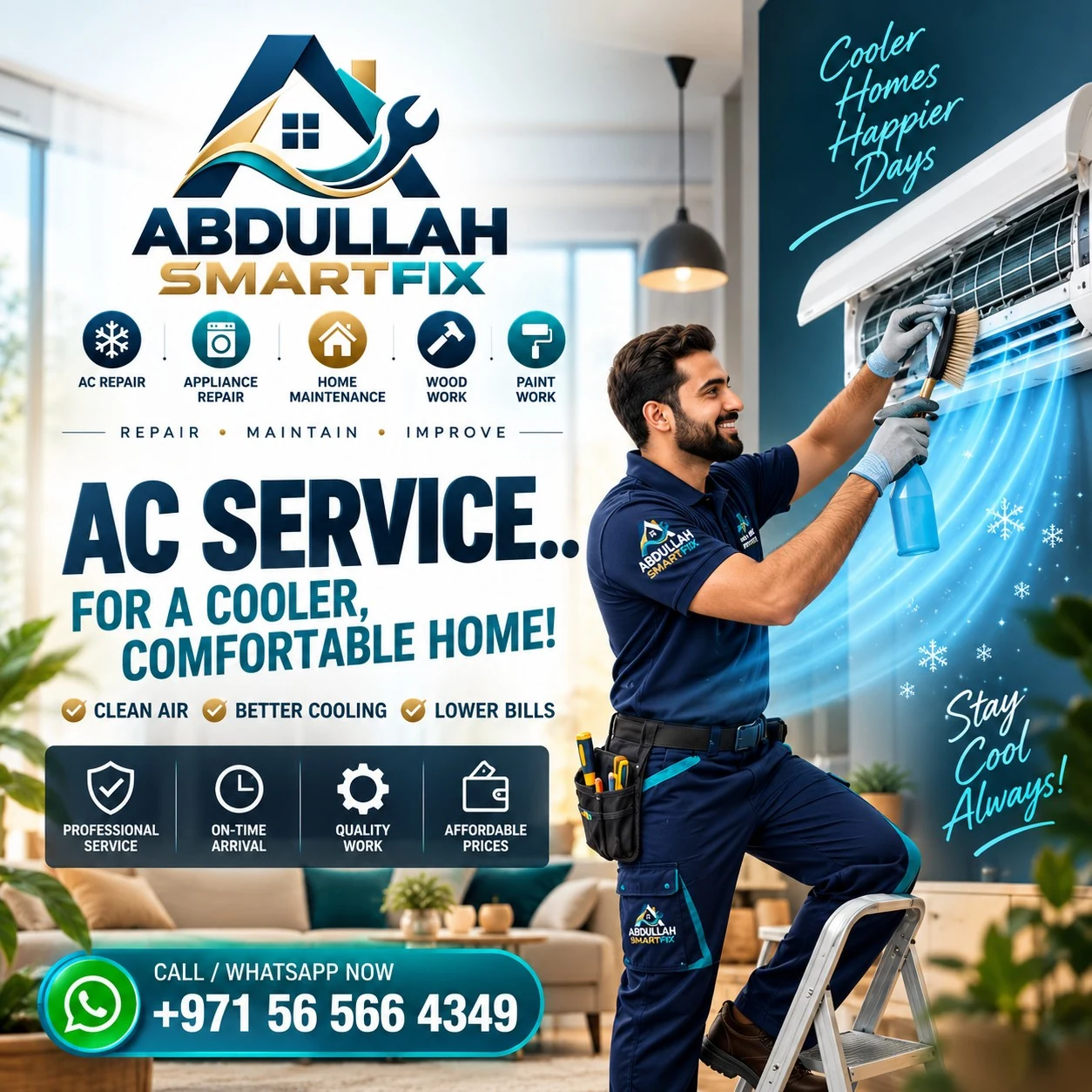 Air conditioning service campaign design